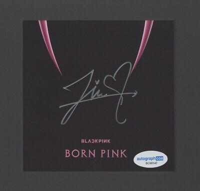 Blackpink Jisoo Autographed Signed 11x14 Framed CD Photo Pink