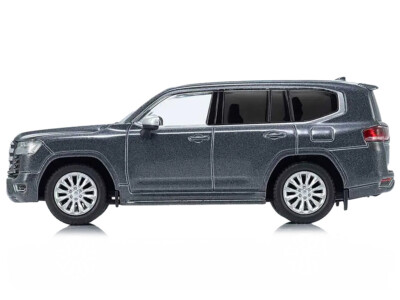 Kyosho Toyota Land Cruiser ZX RHD Gray W/Mini Book 1/64 Diecast