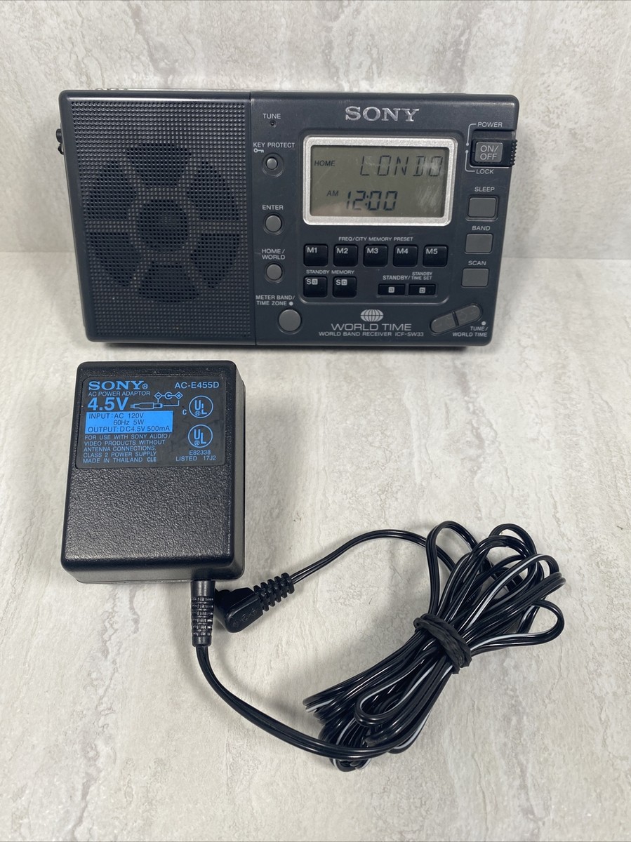 SONY ICF-SW33 SHORTWAVE WORLD BAND RADIO MW/SW/FM RECEIVER AN-71
