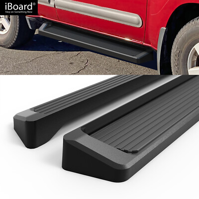 Running Board Side Bar 6in Aluminum Black Fit Nissan Xterra 05-15