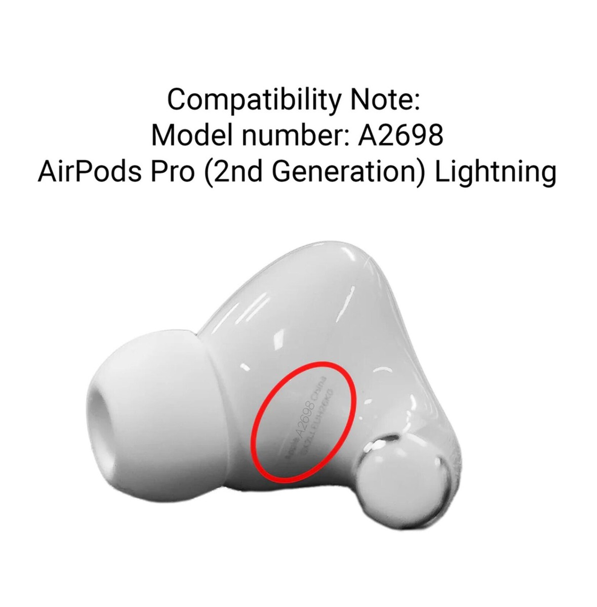 Apple AirPods Pro 2nd Generation LIGHTNING Right Airpods A2698