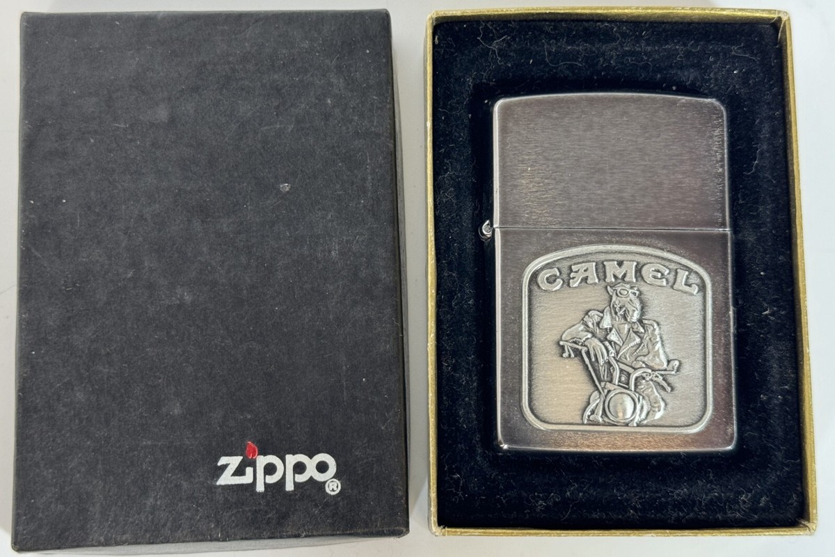 Tombstone Joe Camel Classic Biker Motorcycle C VIII Nickel? Zippo