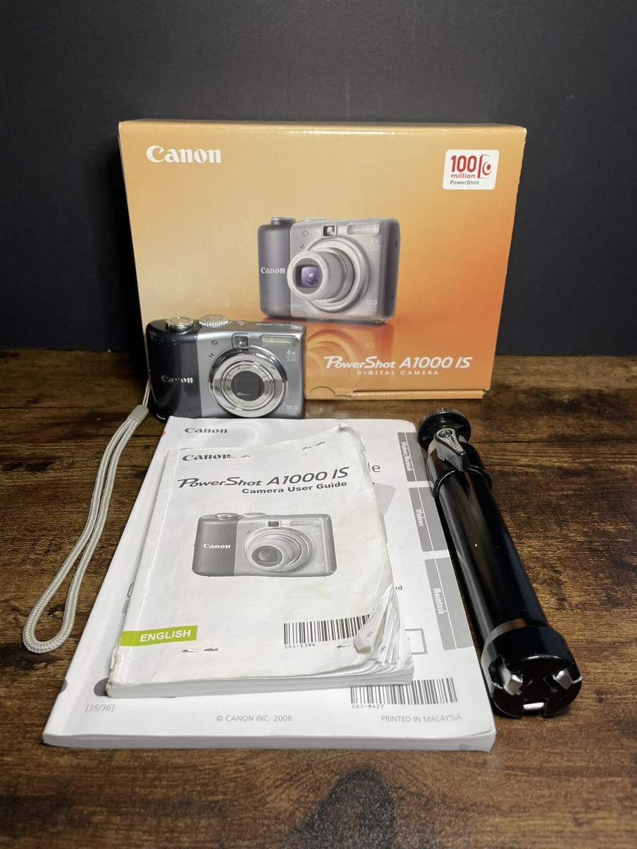 Canon PowerShot A1000 IS 10.0MP Digital Camera - Gray 13803100921