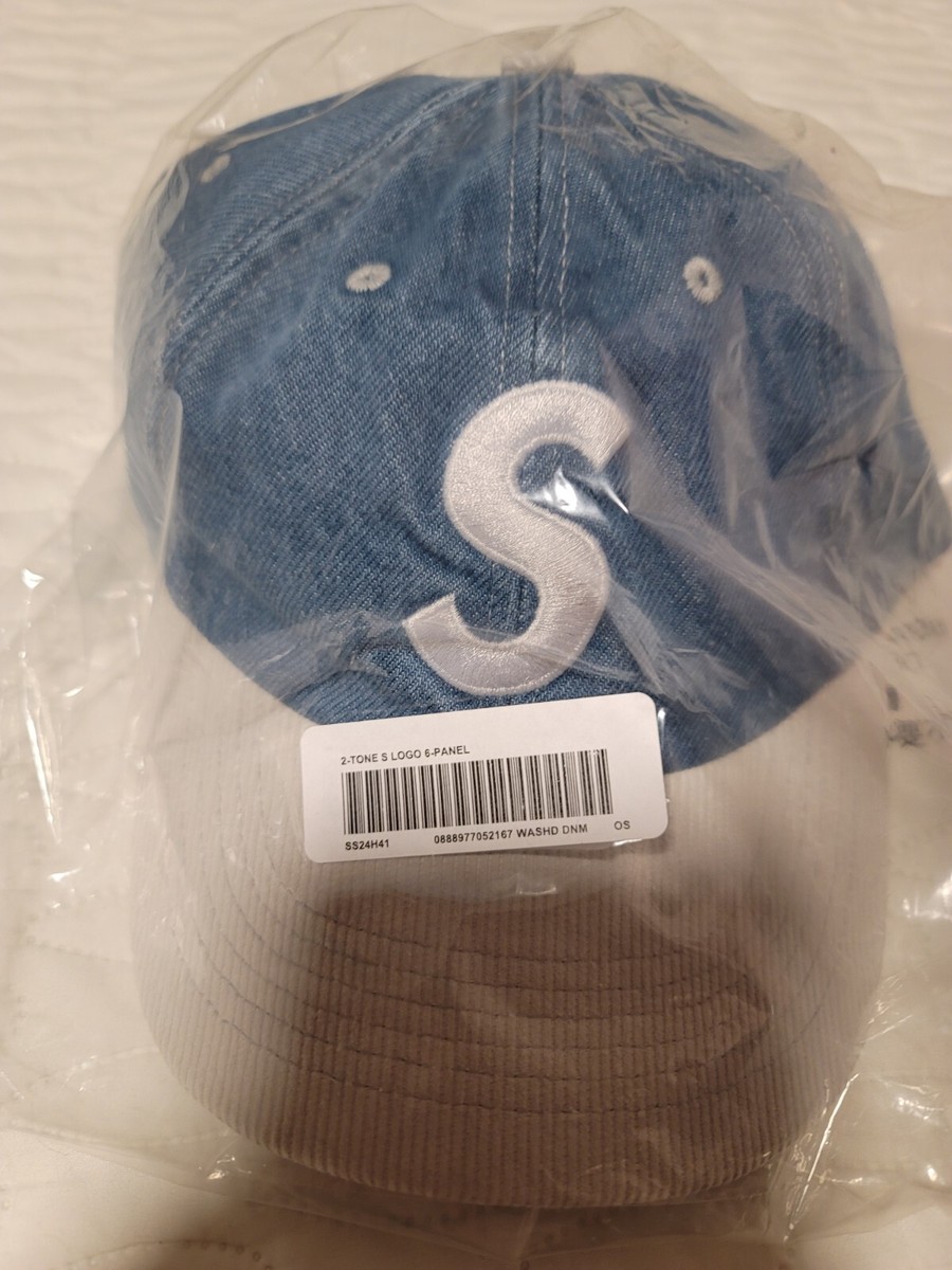 Supreme 2-Tone S Logo 6-Panel Washed Denim SS24 NEW & IN HAND | eBay