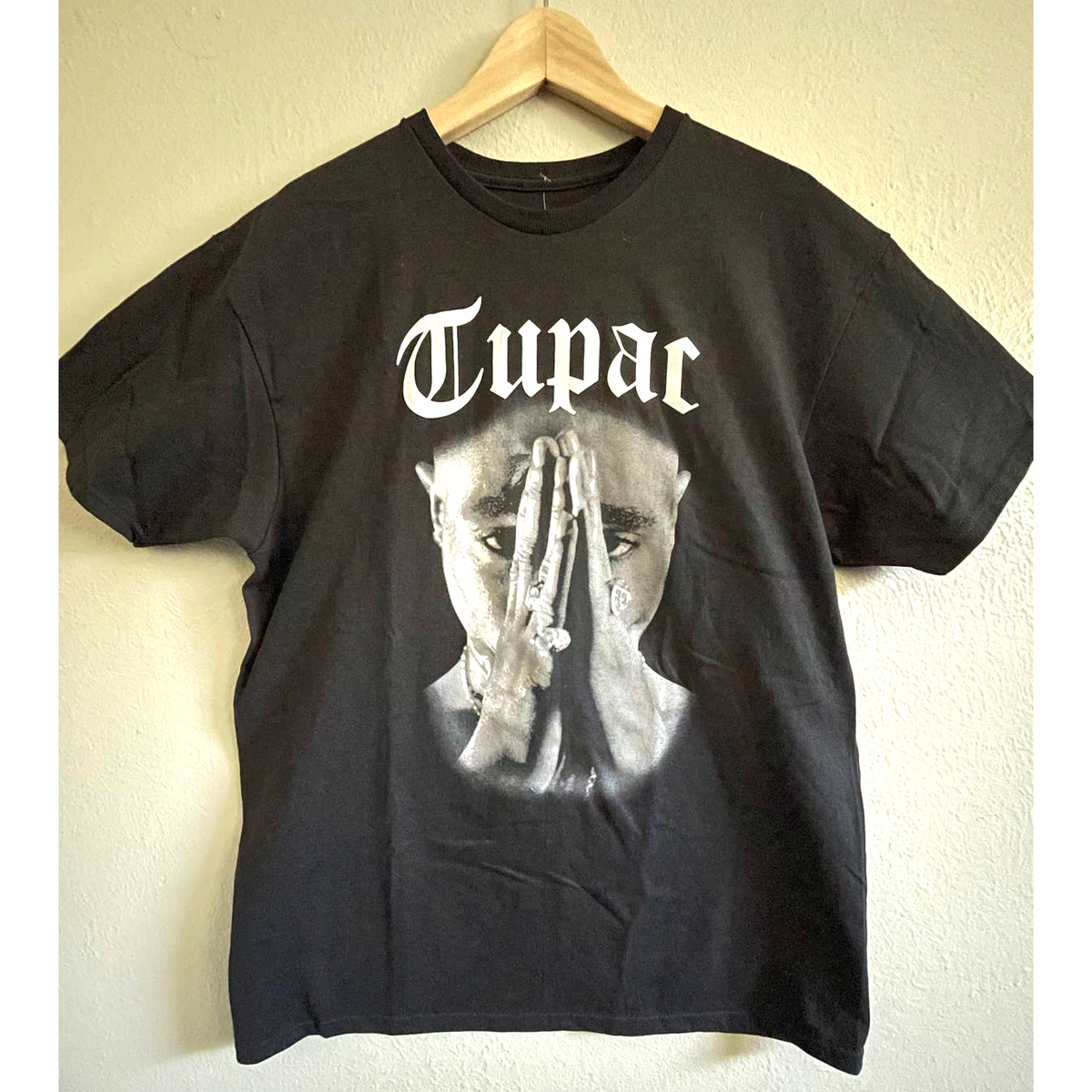 Rare Cross Colours X Tupac Shakur Prayer Men's Large Tee 2pac T