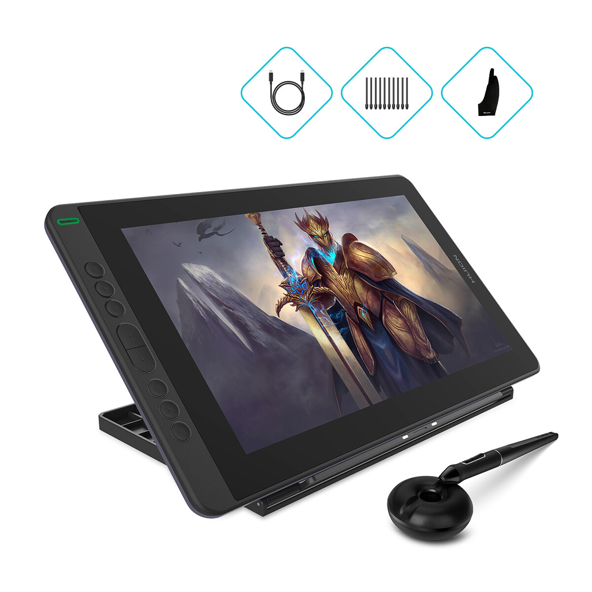 Huion KAMVAS 13 Graphics Drawing Pen Tablet+Stand+Full-Featured