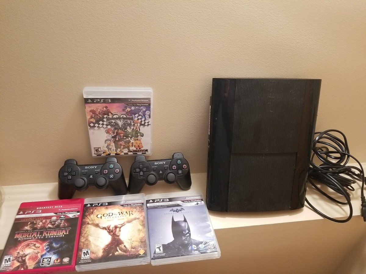 Sony PlayStation Super Slim PS3 500GB CECH-4001C Console lot games