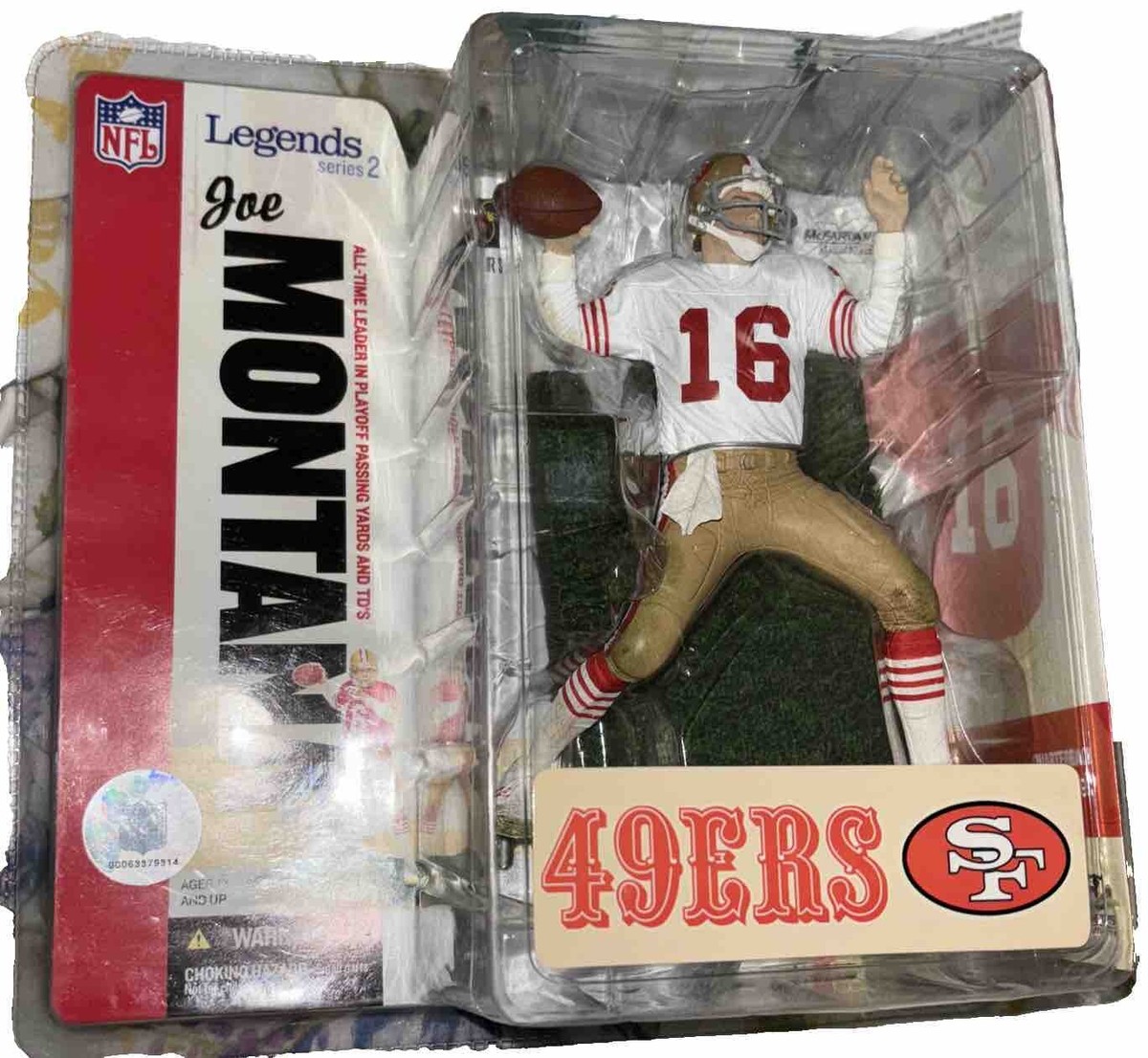 2006 McFarlane NFL Legends Series 2 Joe Montana Figure Variant