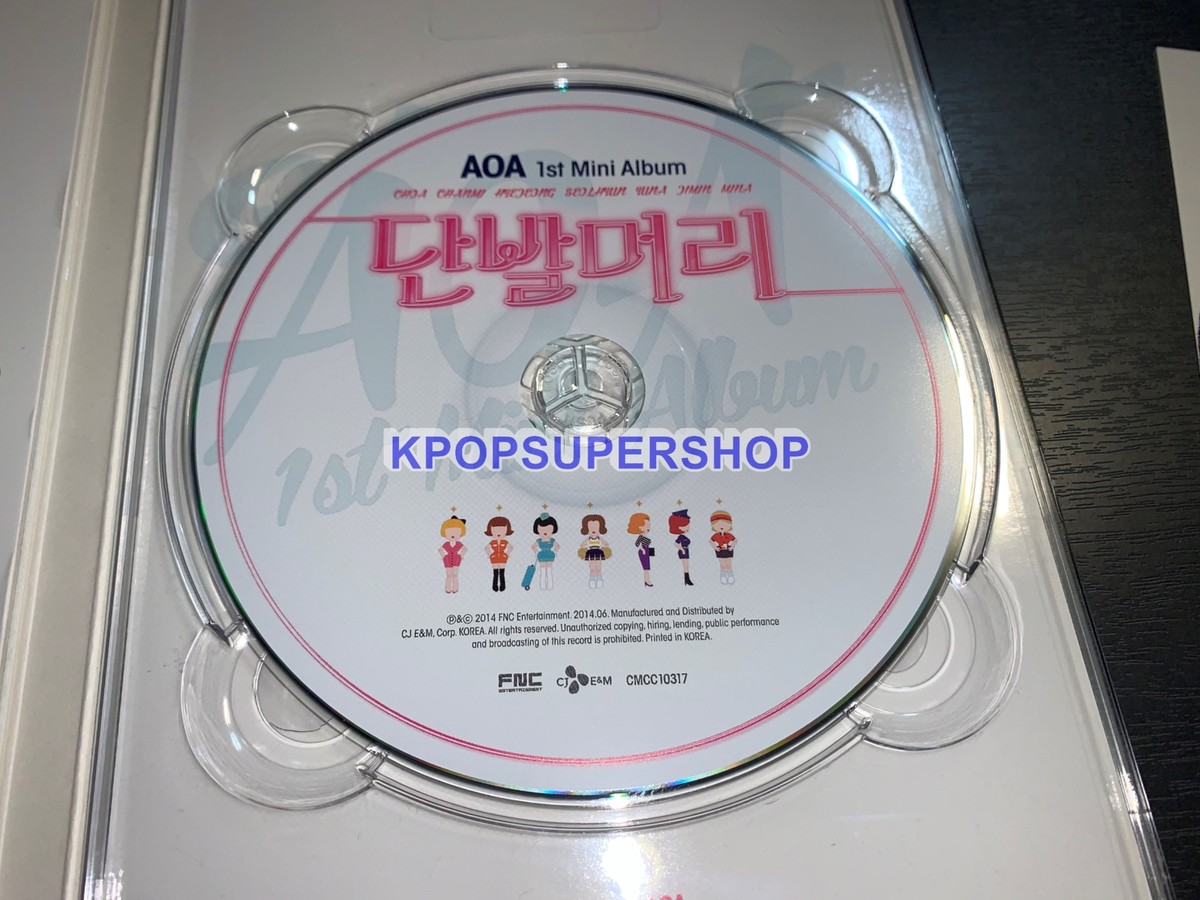 AOA 1st Mini Album Short Hair CD Photobook Autographed Signed