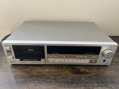 Vintage Rare Denon DR-M33 Stereo Cassette Tape Deck Powers On
