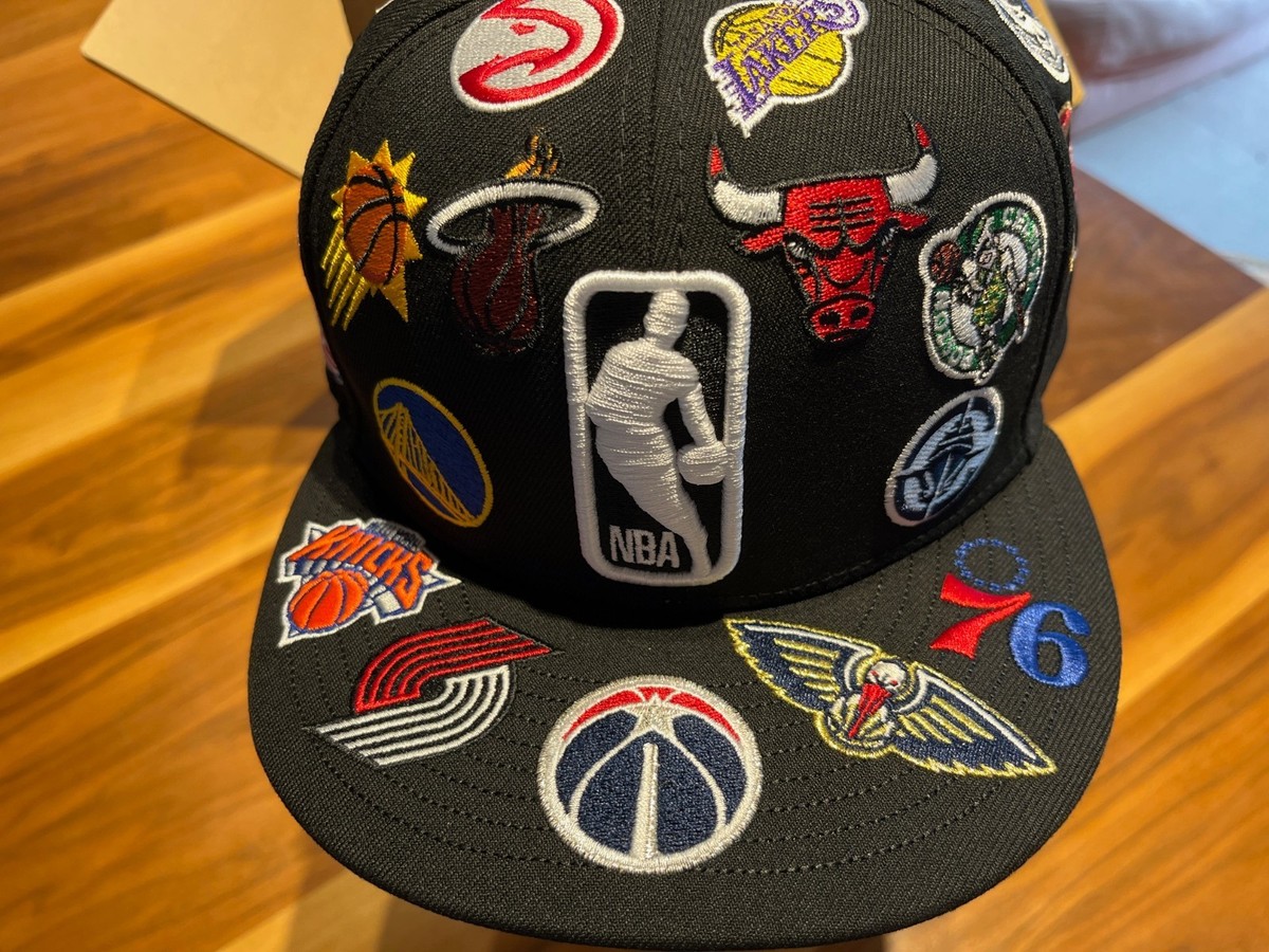NEW ERA 59FIFTY Logo Scramble NBA All Over Black 14734035 | eBay