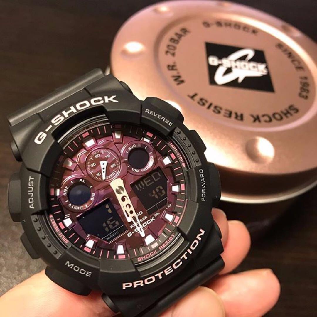 Casio G-Shock Sakura Storm Limited Men's Watch GA-100TCB-1A | eBay