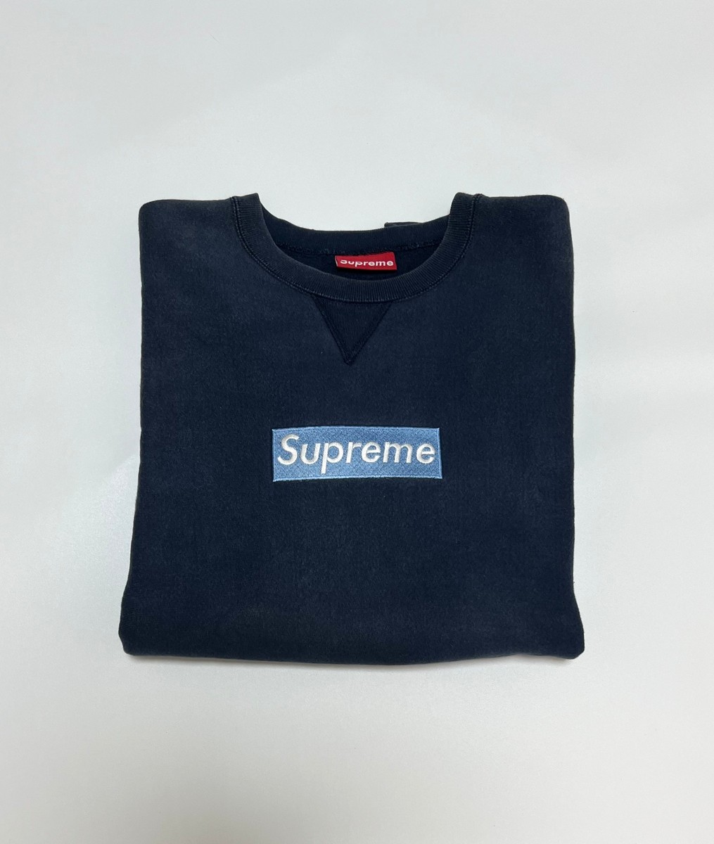 Supreme ice blue box logo crewneck XL | eBay