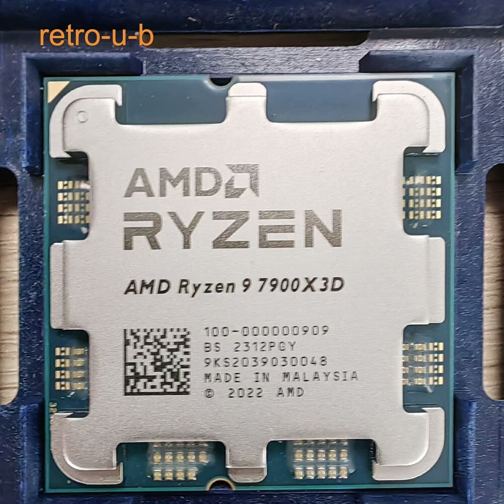 AMD Ryzen 9 7900X3D AM5 CPU Processor R9 7900X3D 4.4GHz 12-Core 24