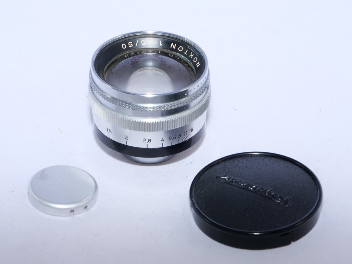 Voigtlander Prominent Nokton 50mm f1.5 FAST standard lens. Caps