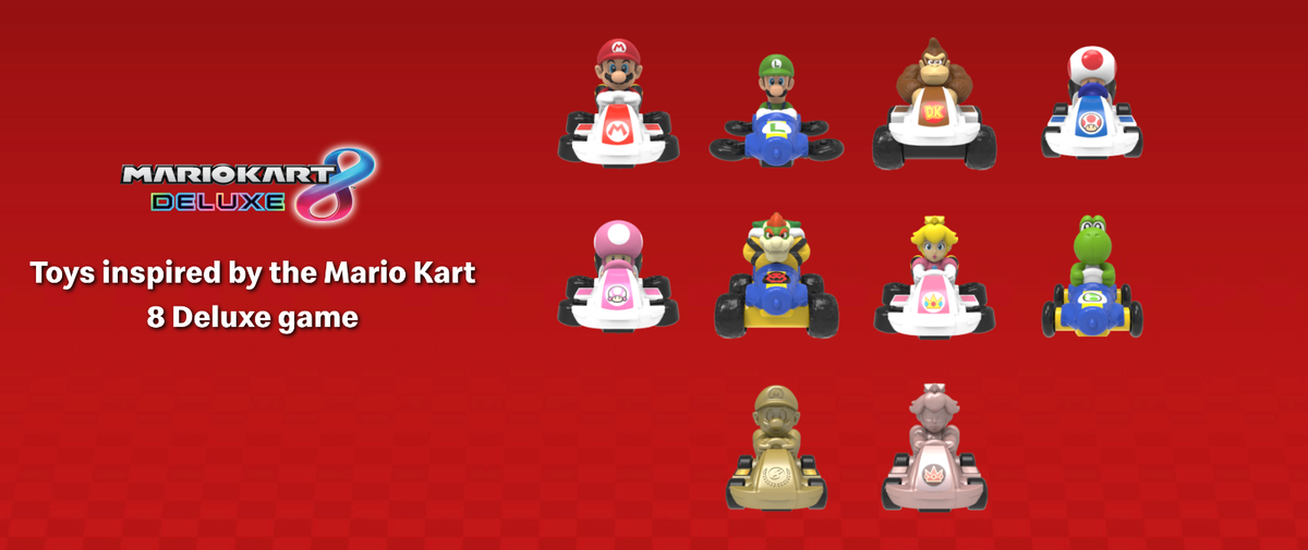 2024 2022 McDONALD'S Mario Kart 8 Deluxe Nintendo HAPPY MEAL TOYS