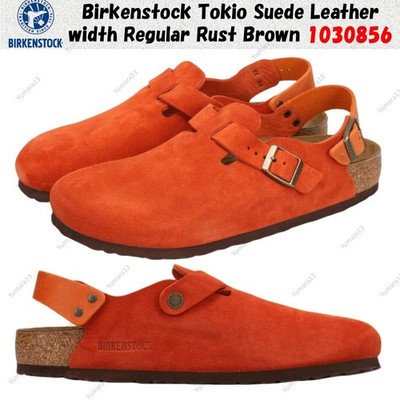 Birkenstock Tokio Suede Leather width Regular Rust Brown 1030856