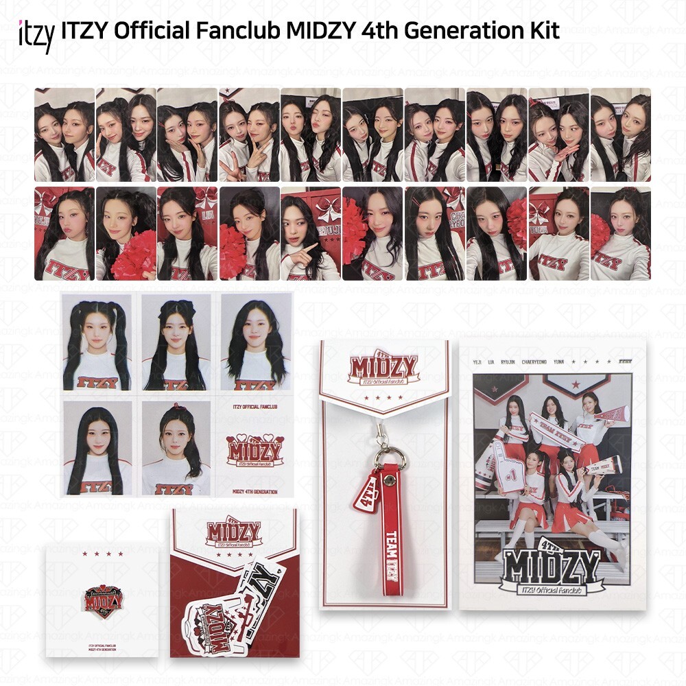 ITZY Official Fanclub MIDZY 4th Generation Kit KPOP K-POP YEJI LIA