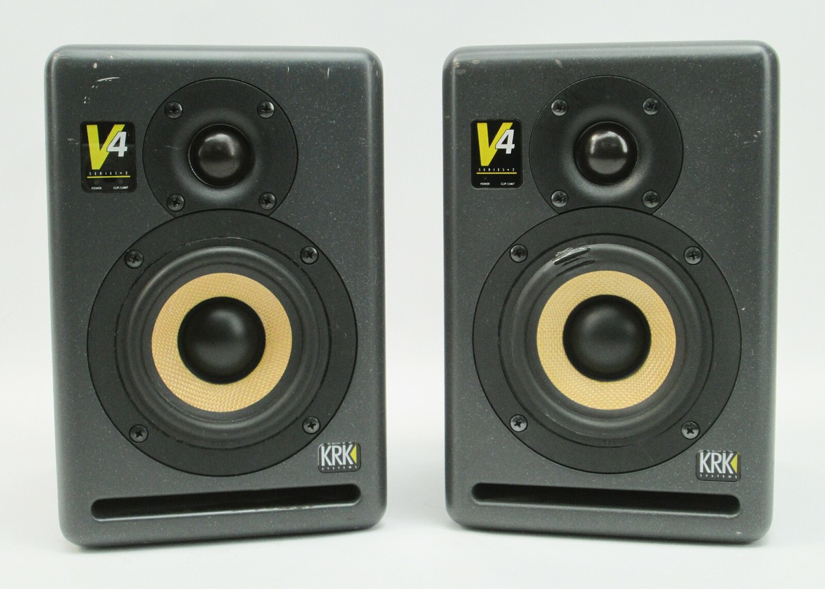 PAIR of KRK V4 Series 2 II Bi-Amplified Studio Monitors Powered