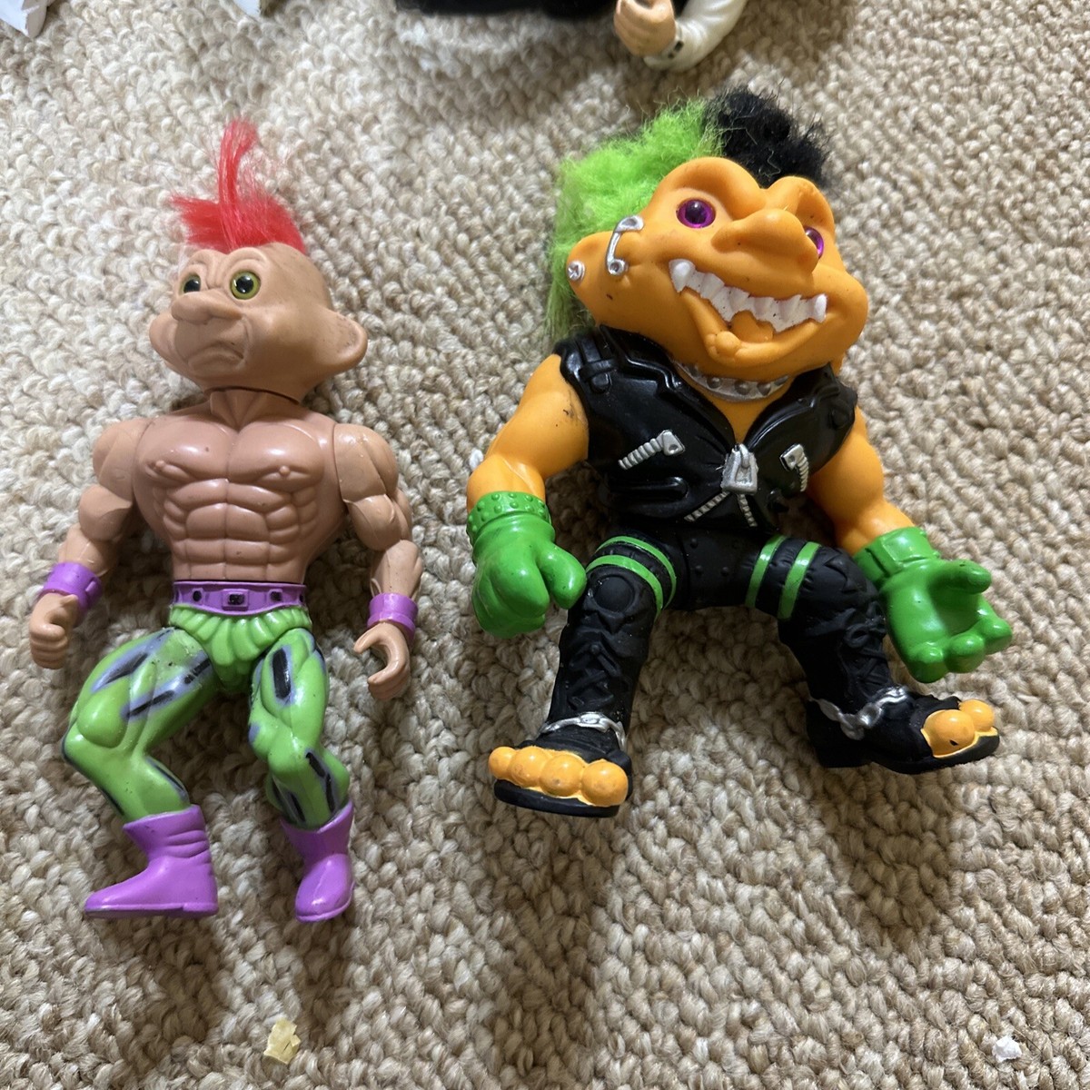1992 TNT Troll Force Red Hair Mohawk Wrestler Troll Action Figure