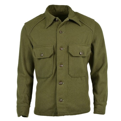 AURALEE Super Milled Shetland Wool Shirt 100% Wool Gray Beige Size