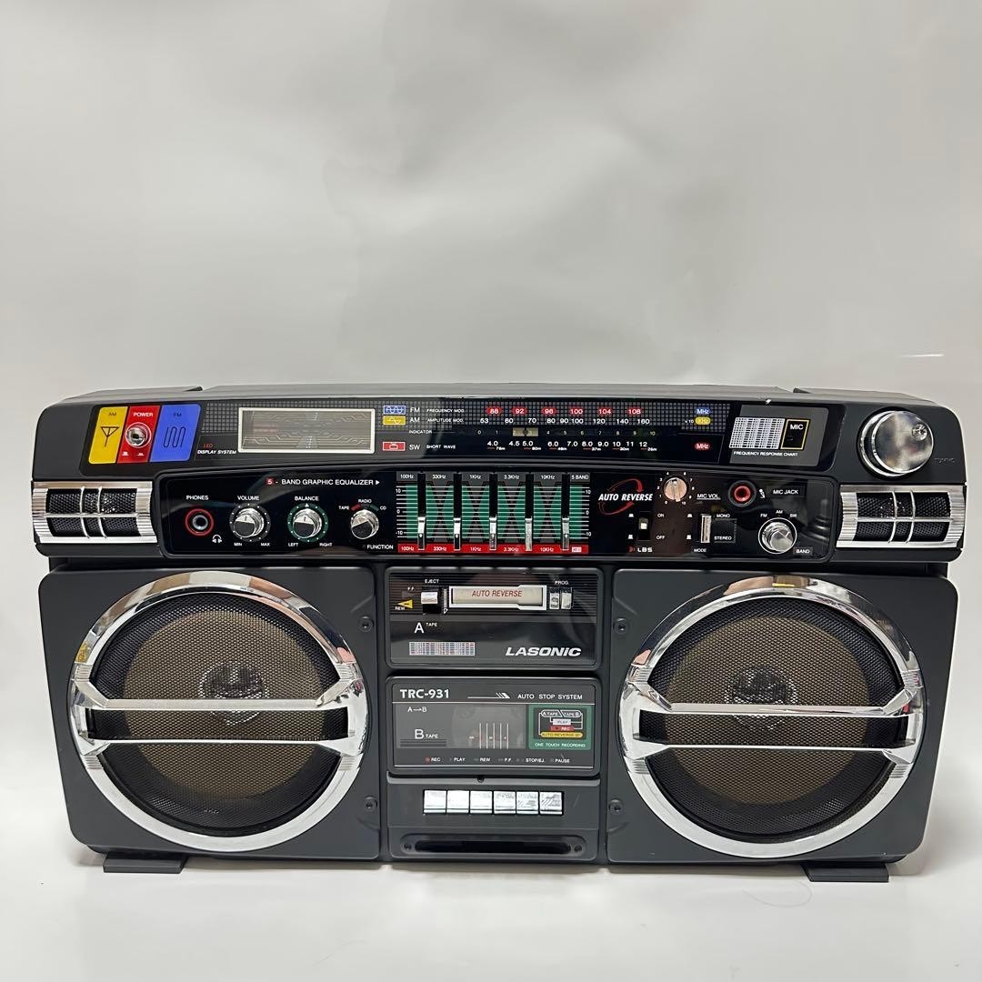 LASONiC TRC-931 Vintage Boombox 1980s Retro Portable Stereo For