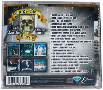 POCOS PERO LOCOS Vol 2 CD G-Funk Chicano Rap OOP Mr. Shadow Capone