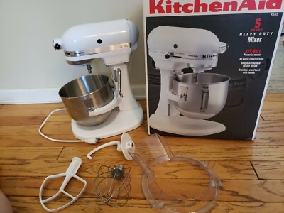 KitchenAid K5SS Heavy Duty 10 Speed Mixer - Bowl & 4 Attachments