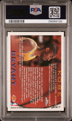 1996 TOPPS CHROME REFRACTOR #138 KOBE BRYANT ROOKIE RC PSA 9 OC | eBay