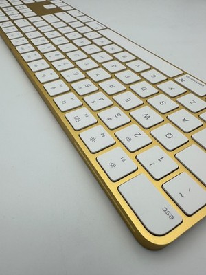Yellow Apple Magic Keyboard W/Touch ID & Numeric Keypad (10 key