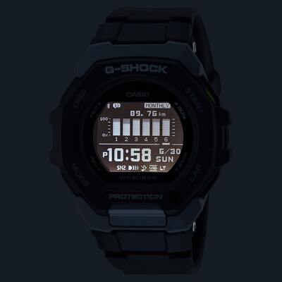 CASIO G-SHOCK GBD-300-1JF G-SQUAD Bluetooth Solar Digital Watch