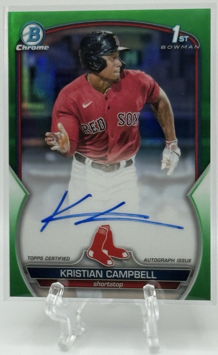 Kristian Campbell 2023 Bowman Draft Chrome True Green Ref. 1st