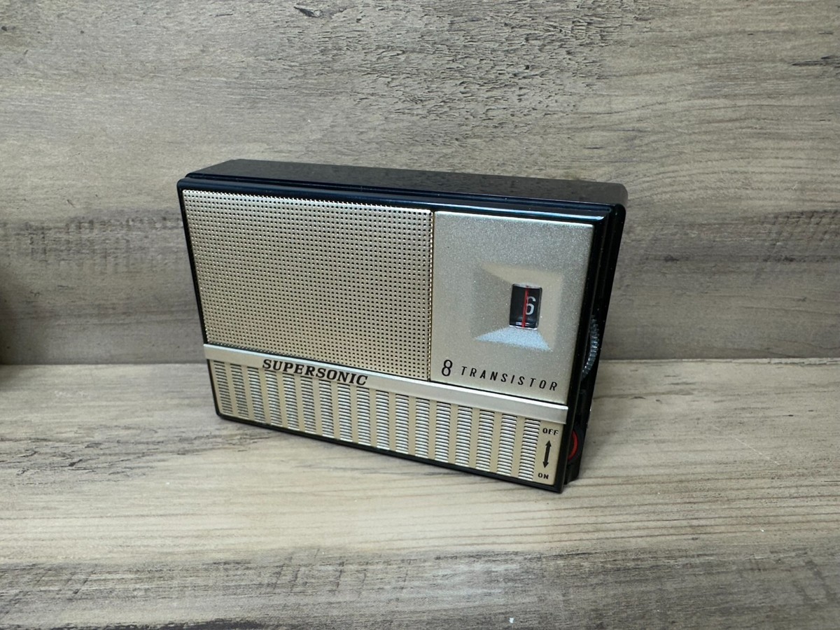 Vtg 1965 Supersonic 8 Transistor Superheterodyne Radio Japan