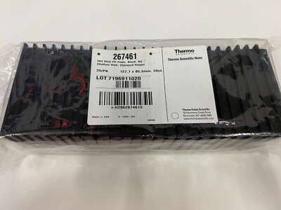 Thermo Nunc 267461 - 384-Well PP Plate Black Shallow Well - 25 per