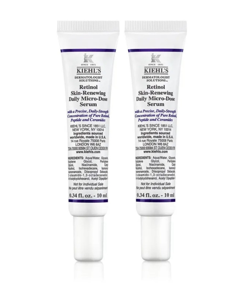 Kiehl's Retinol Skin-Renewing Mini Daily Serum Total 20mL 2-Pc