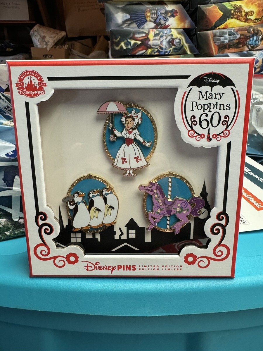 Disney D23 Expo 2024 Mary Poppins 60th Anniversary Pin Set LE 4000