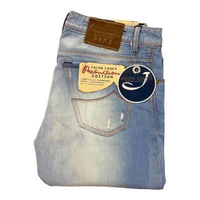 Jacob Cohen Premium Edition J688 Steve Men's Jeans Light Blue Wash