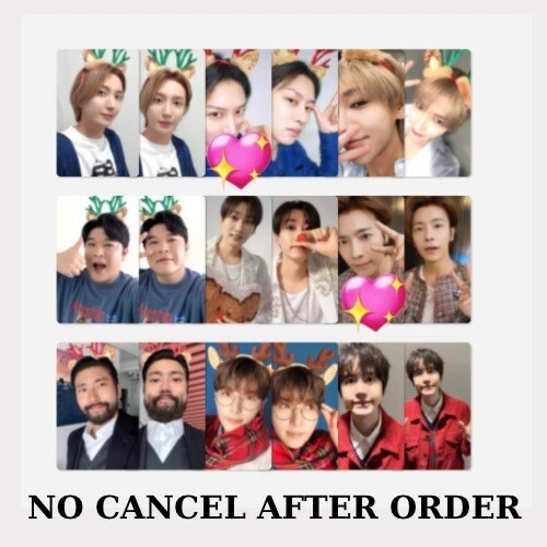 SUPER JUNIOR SUJU PINK CHRISTMAS 2023 PHOTOCARD PACK OFFICIAL