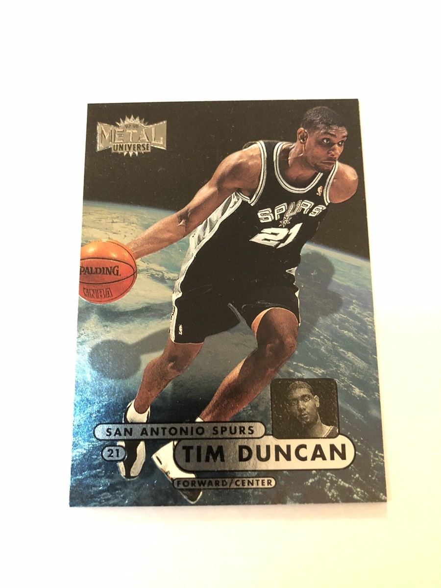 97-98 Metal Universe Spurs Tim Duncan Rookie | eBay