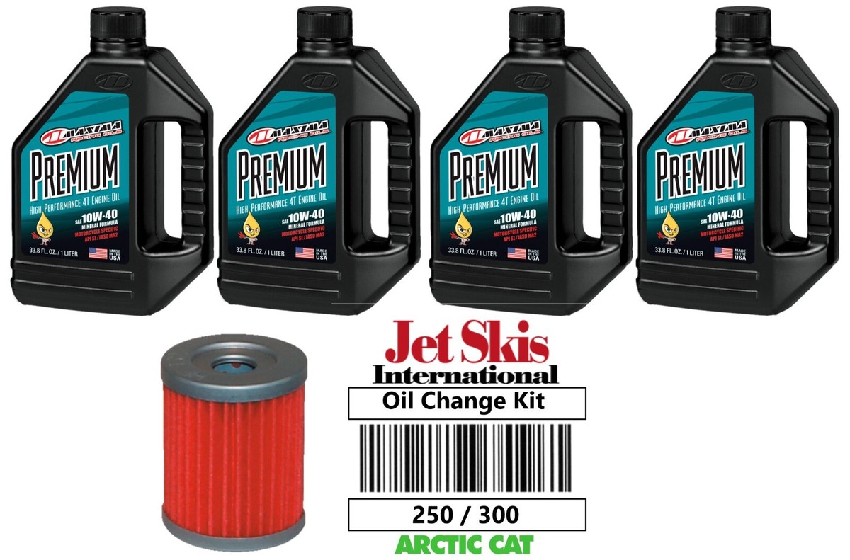 Arctic Cat 250 300 2x4 4x4 Premium Oil Change Service Kit 10W40