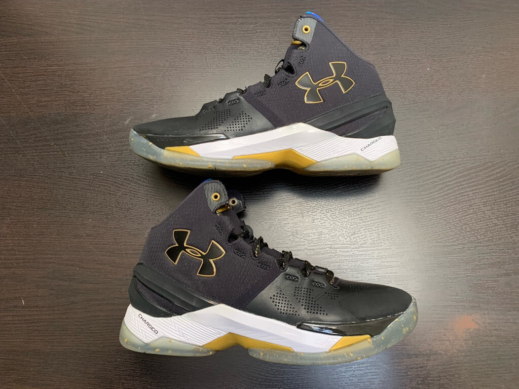 Under Armour Curry 2 Elite basketball shoes mens 8 GSW used