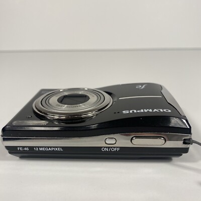 Olympus FE Model FE-46 LCD Digital Camera Black 6.3-31.5mm AF Zoom