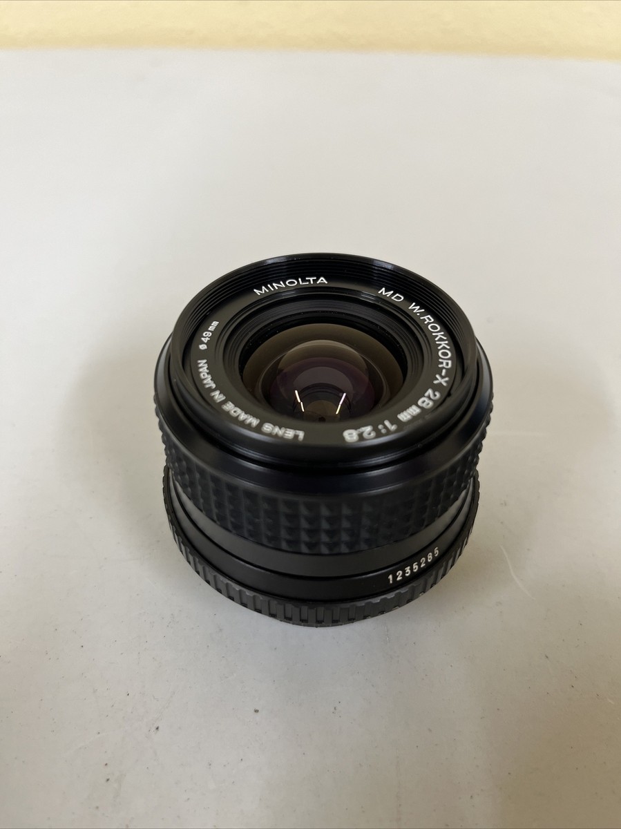 Minolta MD W.ROKKOR-X 28mm f2.8 Lens/EXCELLENT CONDITIONS | eBay