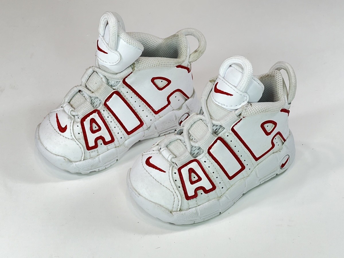 Nike Air More Uptempo size 4C Varsity Red TD Kids Toddler Retro
