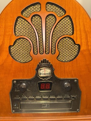 Crosley CR32CD Cathedral Retro Table Top Radio w/ CD Player-CD