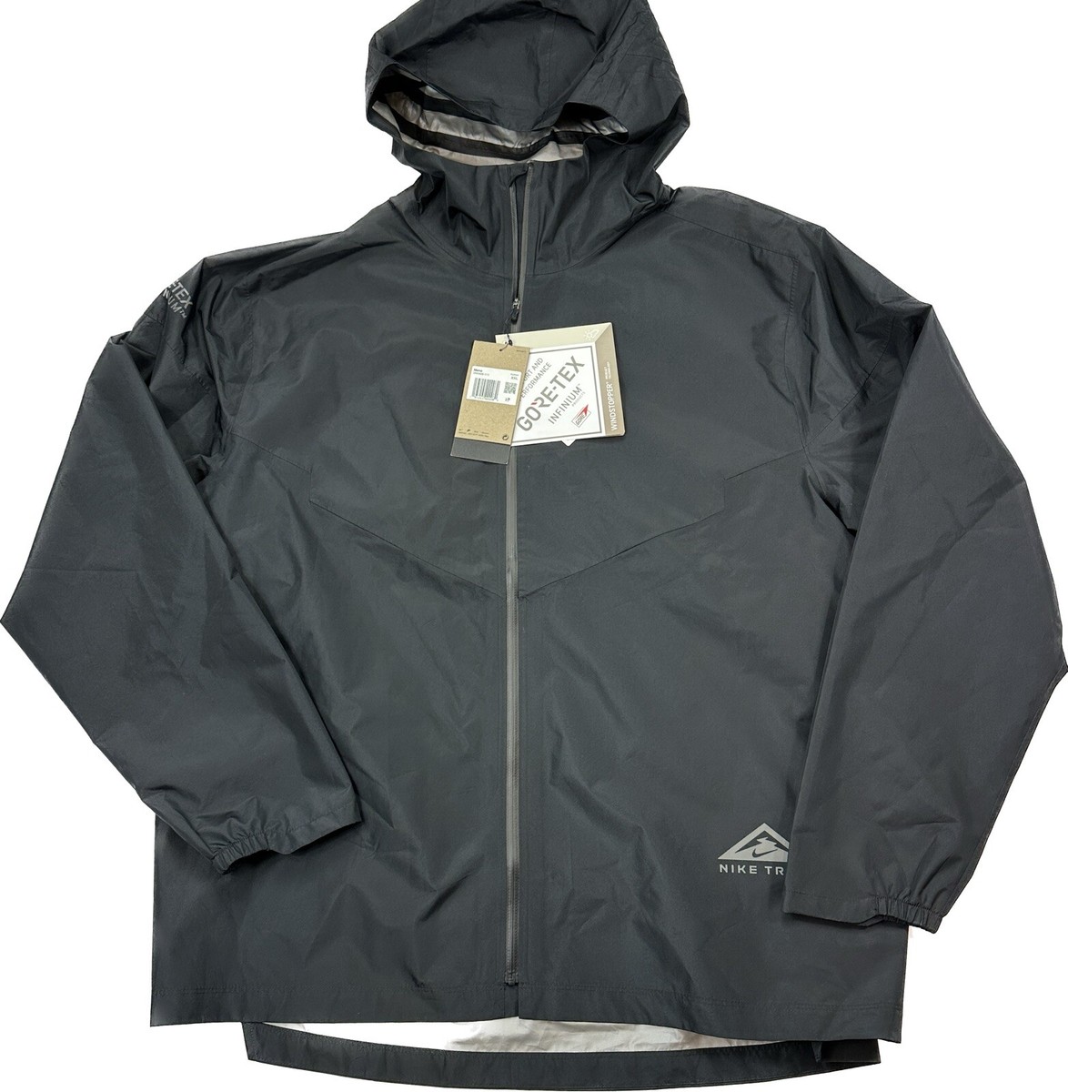 Nike GORE-TEX INFINIUM Trail Running Jacket Black DM4659-010 Mens