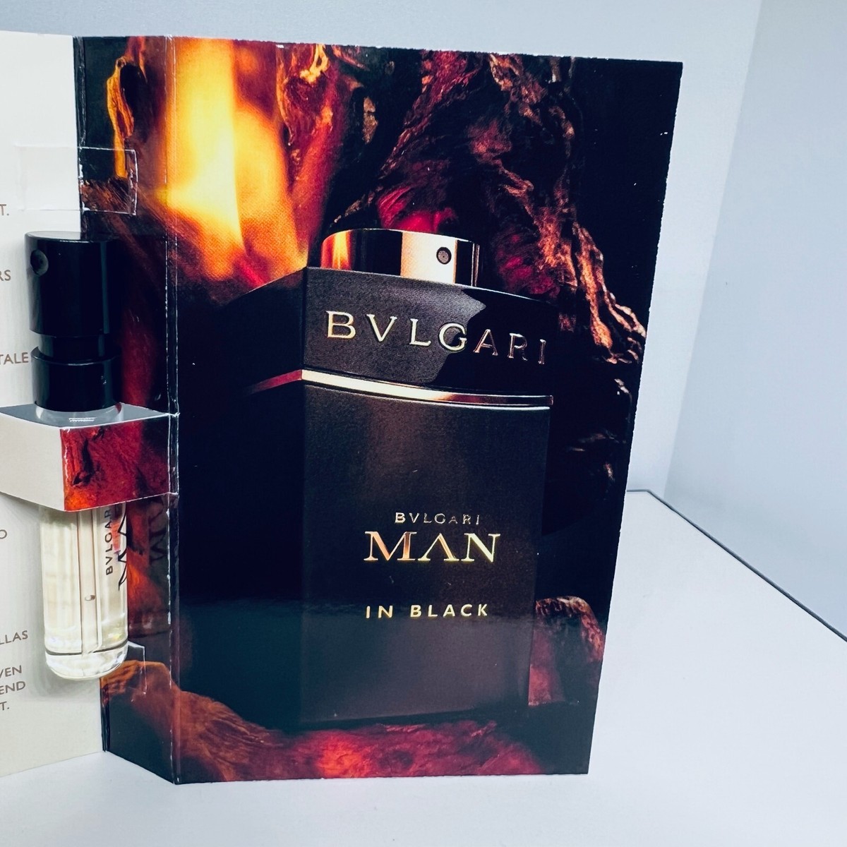Bvlgari Men Essence Parfume Collection Sample Spray Vials 5Pc Set