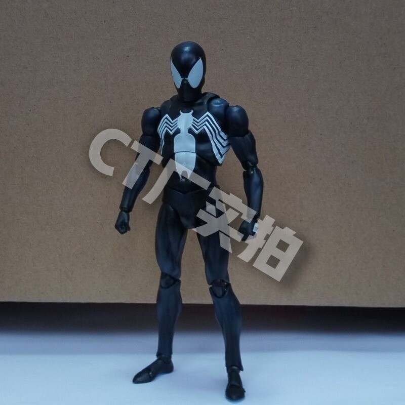 In Stock！MAFEX No.147 Spider-Man Black Costume COMIC Ver. Action