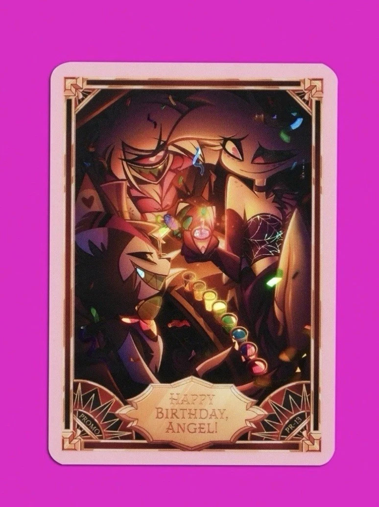 Hazbin Hotel Trading Cards Happy Birthday, Angel! Cracked Ice PR