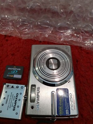 Olympus FE-250 8.0MP 8x Digital Camera - Silver | eBay